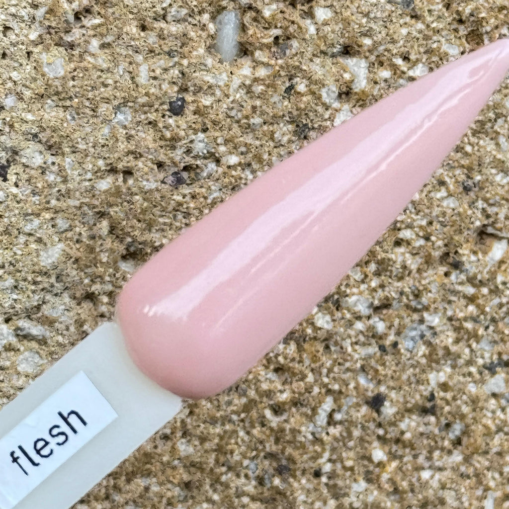 Flesh Pink Nude Dip Powder • Soft Natural Pink Dip Powder • Warm Pink Nail Dip for Everyday Wear