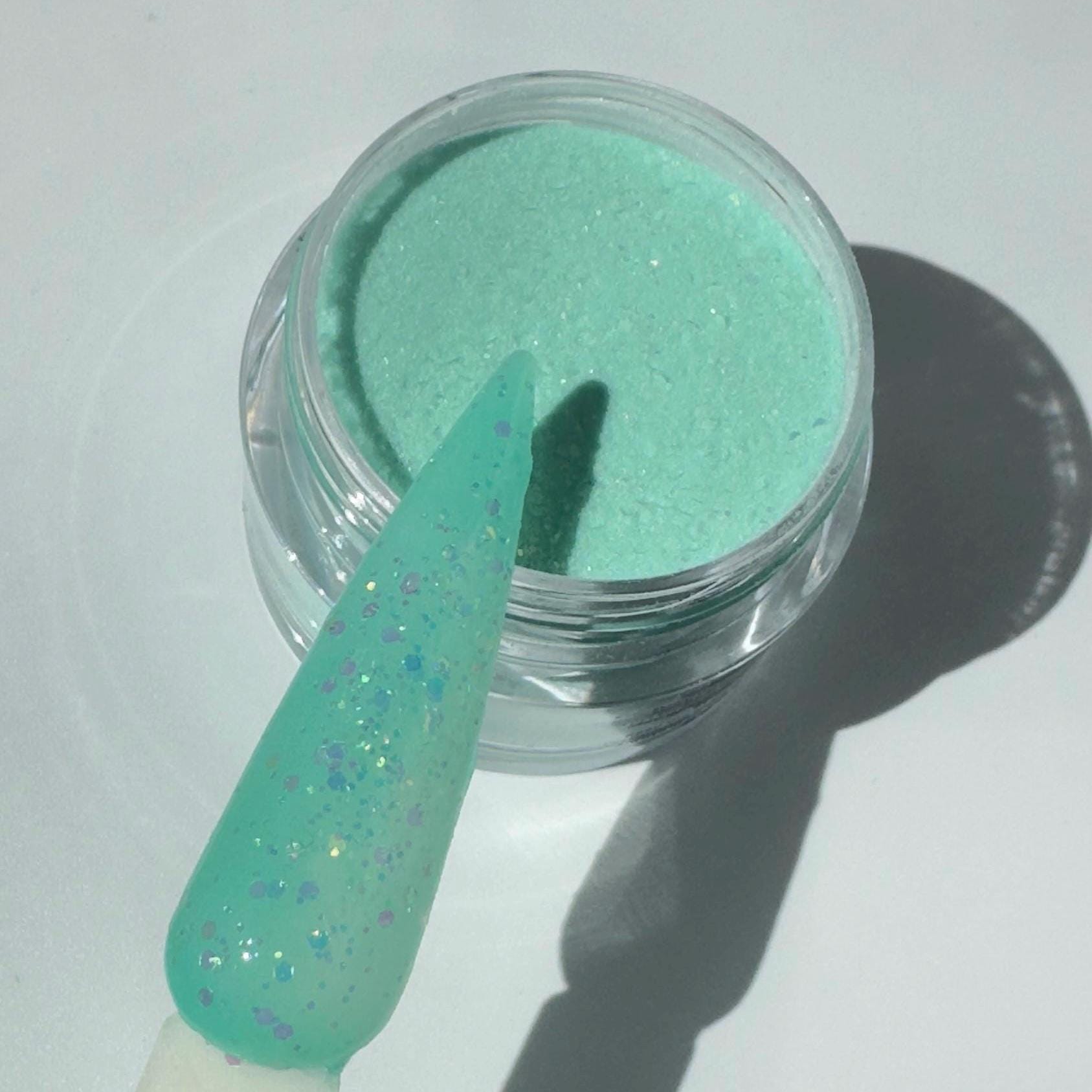Ocean Whispers Dip Powder Set: Aqua to Deep Blue Summer Nail Colors