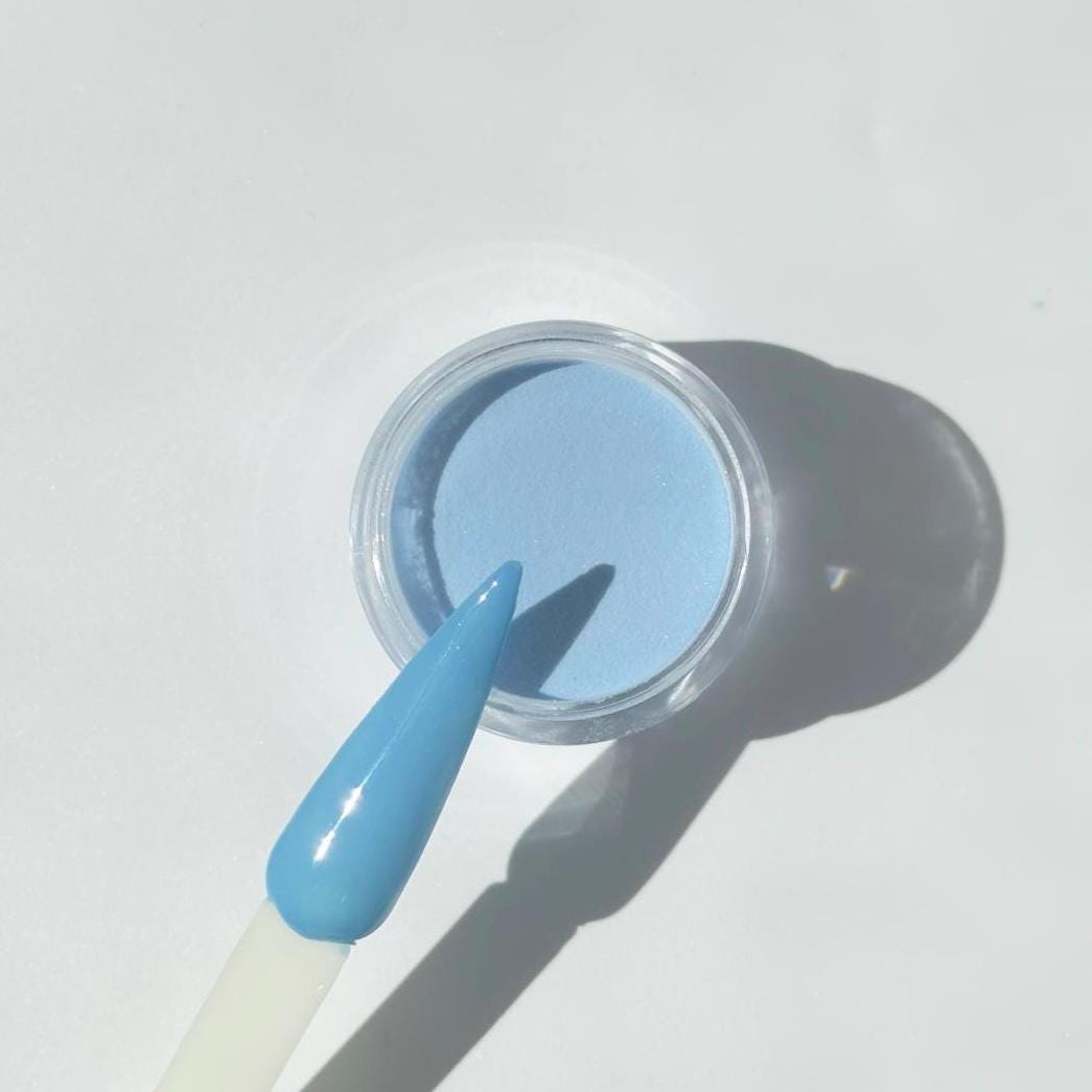 Ocean Whispers Dip Powder Set: Aqua to Deep Blue Summer Nail Colors