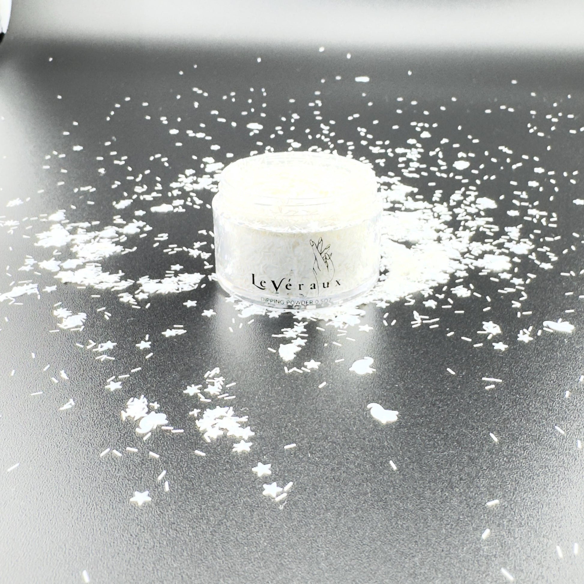 White Ghost Glitter Mix: Starlight Shards for Halloween Crafts