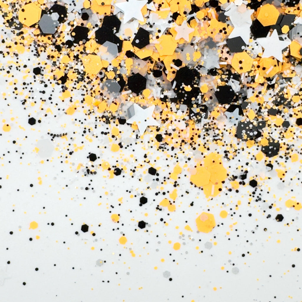 Pumpkin Moonlight Orange & Black Chunky Halloween Glitter for Tumblers, Resin Crafts, Slime Supplies