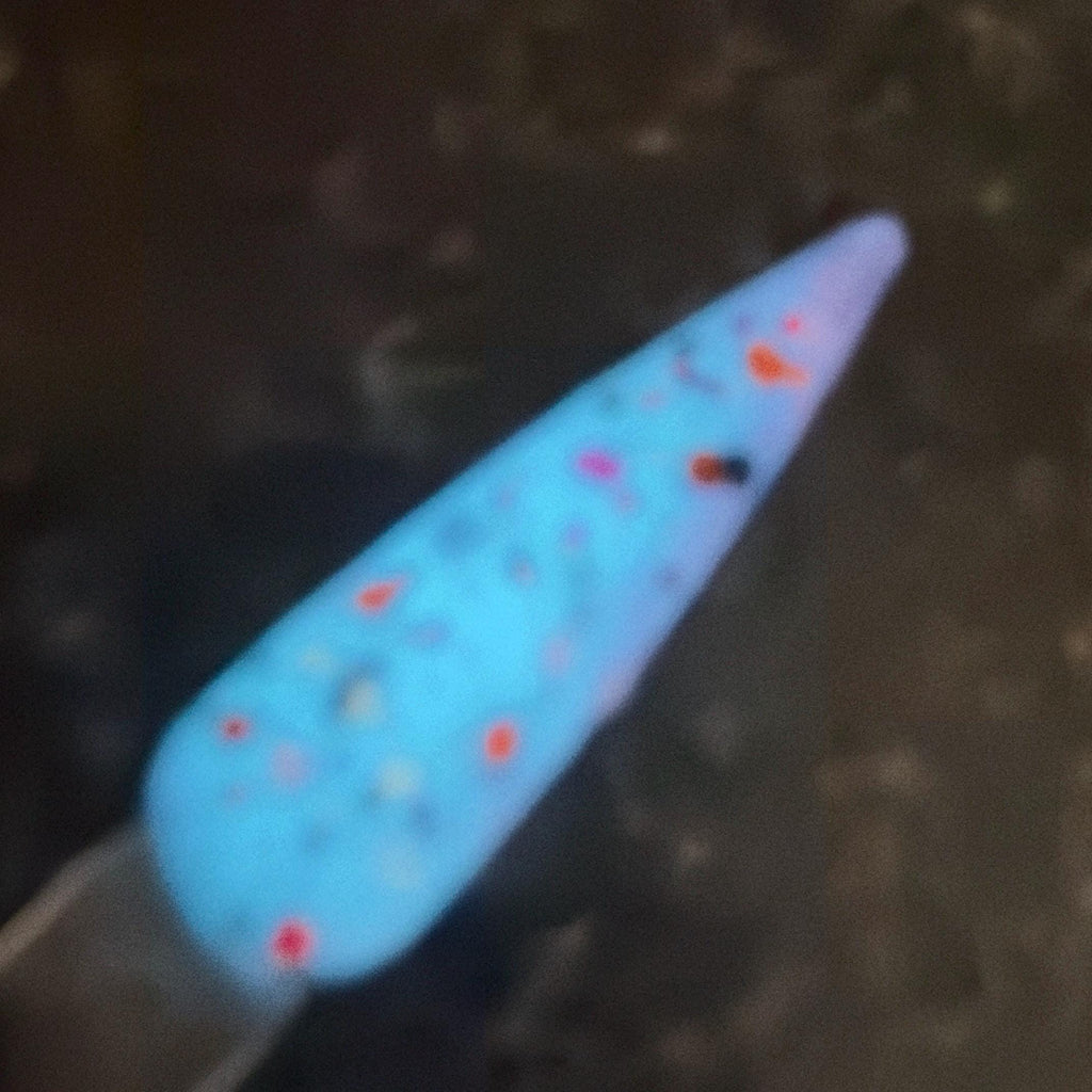 Witch’s Confetti Dip Powder | Glow in the Dark | Halloween Nail Dip Powder | Thermal Color Changing Pink Glitter | DIY Manicure Nail Art