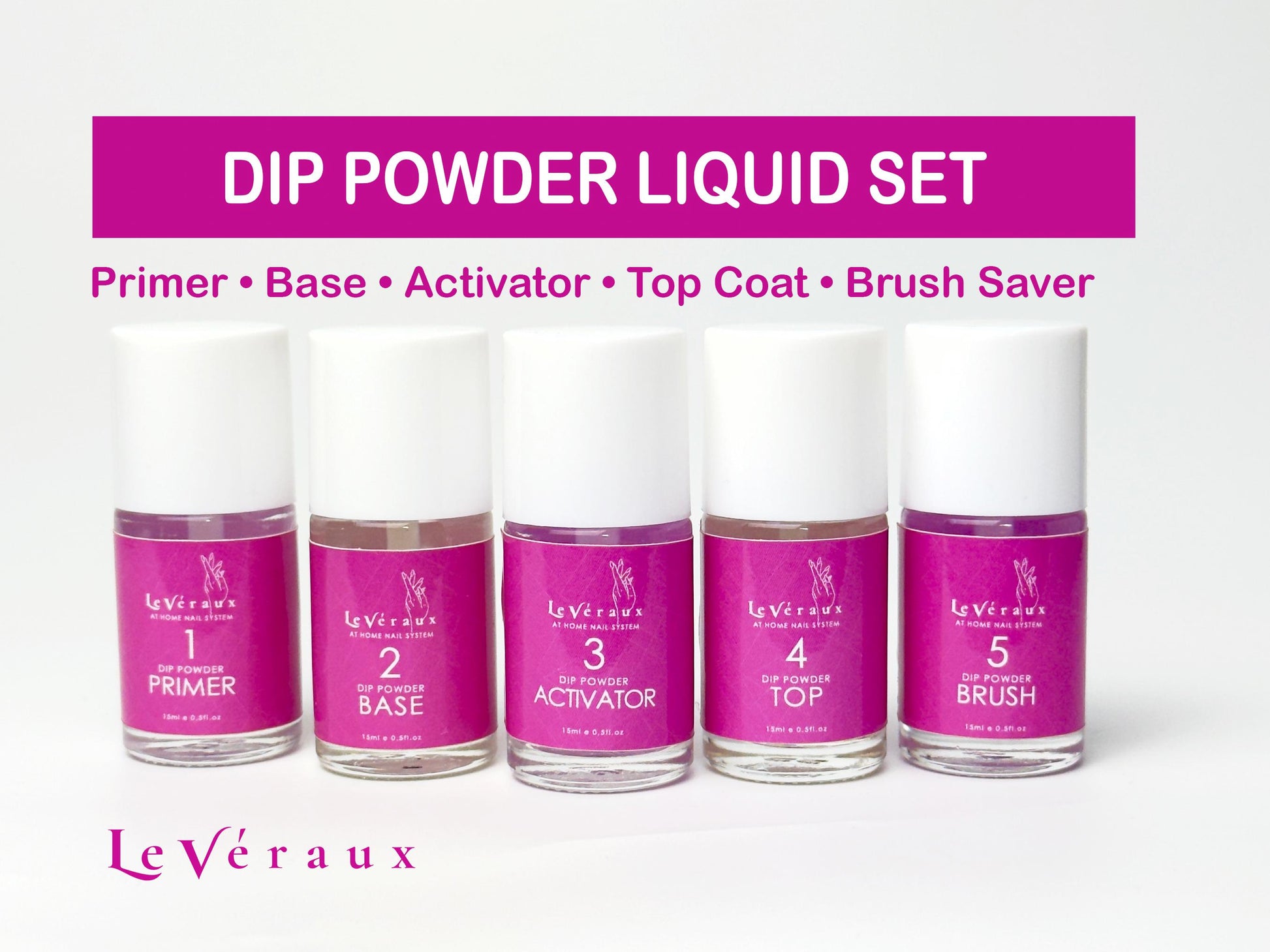 Dip Powder Liquids Set: Hema-Free Vegan Dipping System