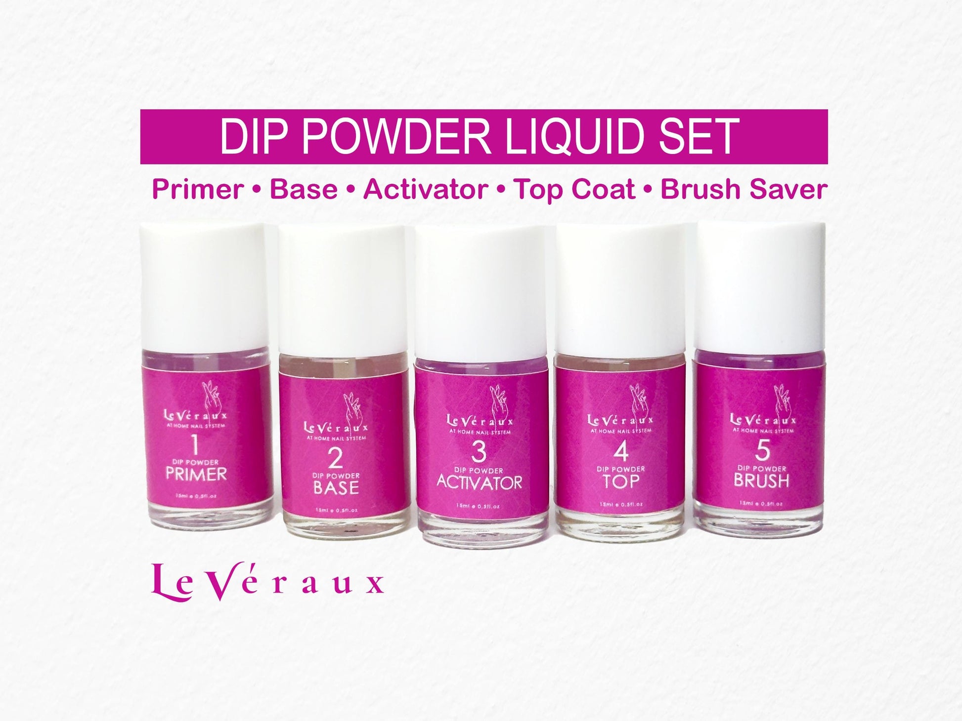 Dip Powder Liquids Set: Hema-Free Vegan Dipping System