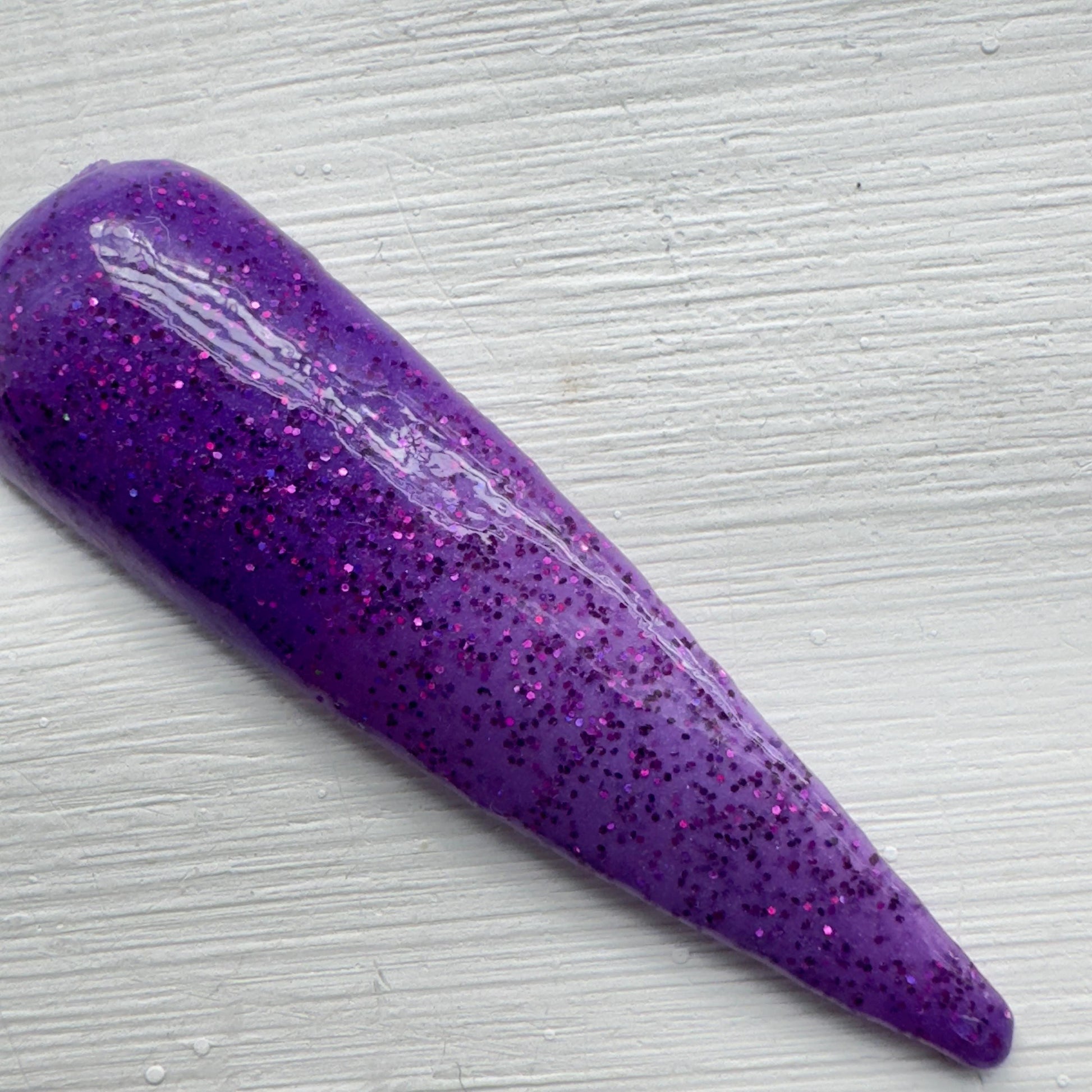 Thermal Purple Dip Powder: Sparkly Halloween Witchy Nails