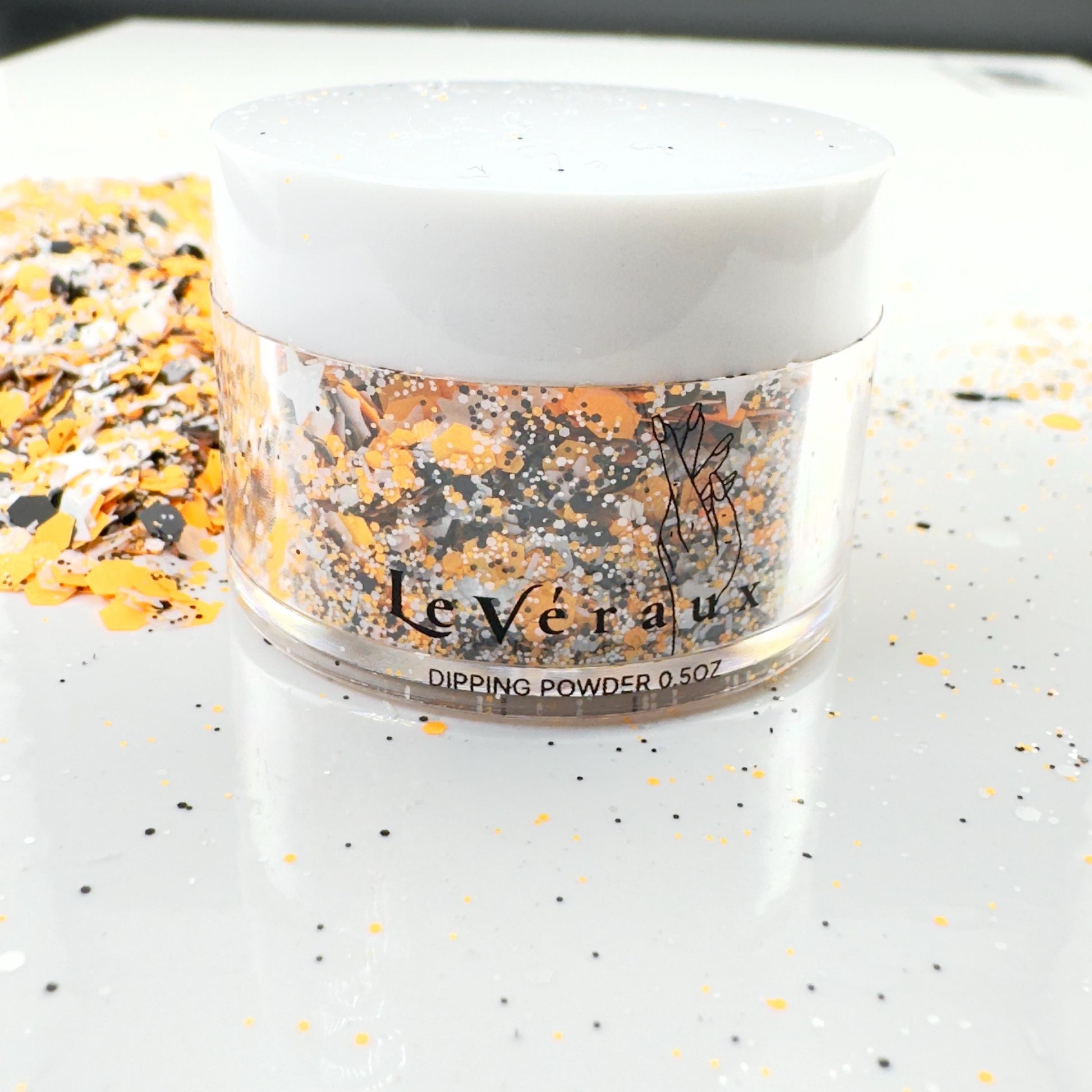 Pumpkin Moonlight Orange & Black Chunky Halloween Glitter for Tumblers, Resin Crafts, Slime Supplies