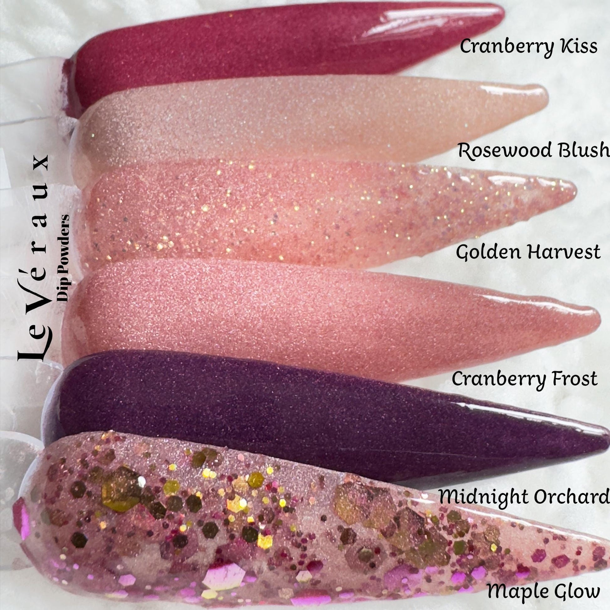 Autumn Glow Dip Powder Nail Collection: 5 Shimmering Fall Shades