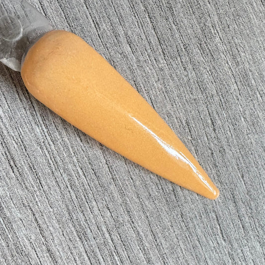 pastel peach dip powder nail swatch soft orange spring nail colour