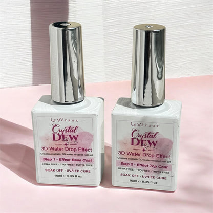 a set of two 3d water drop top coat. base coat and top coat