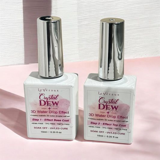 a set of two 3d water drop top coat. base coat and top coat